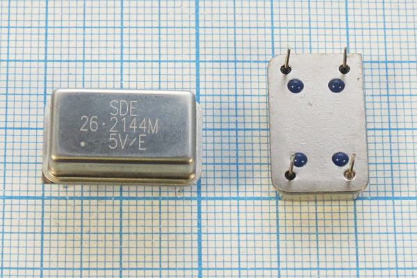 Кварцевый генератор 26,2144 МГц - 26214,4 FULL T/CM 5В OSC14 SDE