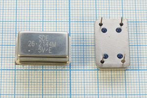 Кварцевый генератор 26,2144 МГц - 26214,4 FULL T/CM 5В OSC14 SDE Кварцевый генератор 26,2144 МГц - 26214,4 FULL T/CM 5В OSC14 SDE
