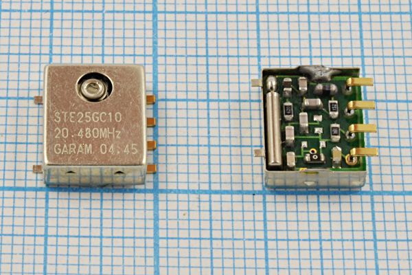 Кварцевый генератор 20,48 МГц - 20480 VCTCXO SMD126114M6 T/CM 5В STE25GC10 SUN