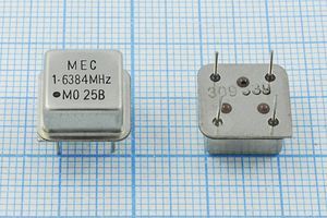 Кварцевый генератор 1,6384 МГц - 1638,4 HALF T/CM 3,3В MO-25B MEC