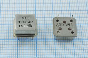 Кварцевый генератор 33,333 МГц - 33333 HALF T/CM 3,3В MO-25B MEC