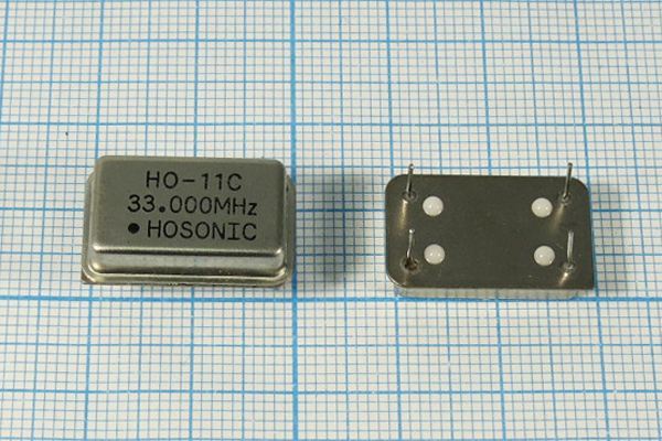 Кварцевый генератор 33 МГц - 33000 FULL TTL 5В HO-11C HOSONIC