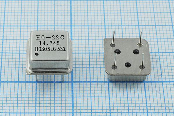 Кварцевый генератор 14,7456 МГц - 14745,6 HALF T/CM 5В HO-22C