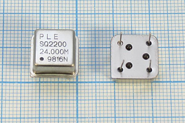 Кварцевый генератор 24 МГц - 24000 HALF CM 5В SQ2200 PLE