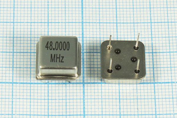 Кварцевый генератор 48 МГц - 48000 HALF T/CM 3,3В (48,000M)
