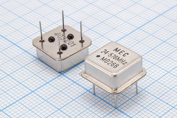 Кварцевый генератор 24,576 МГц - 24576 HALF T/CM 3,3В MO-26B MEC