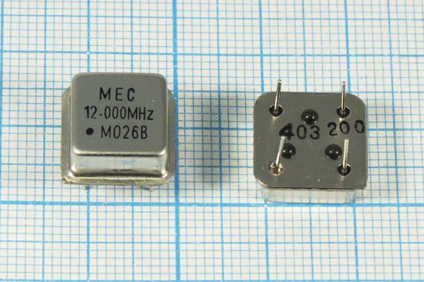 Кварцевый генератор 12 МГц - 12000 HALF T/CM 3,3В MO-26B MEC