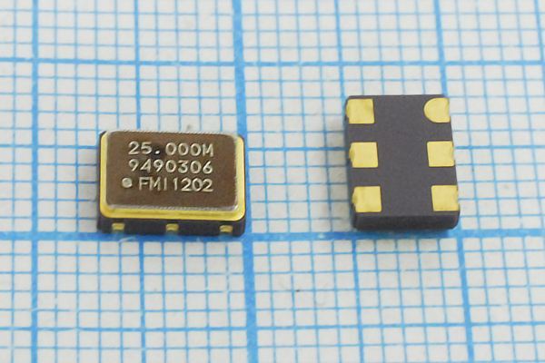 Кварцевый генератор 25 МГц - 25000 SMD07050C6 LVDS 3,3В SLO-103 EZTECK