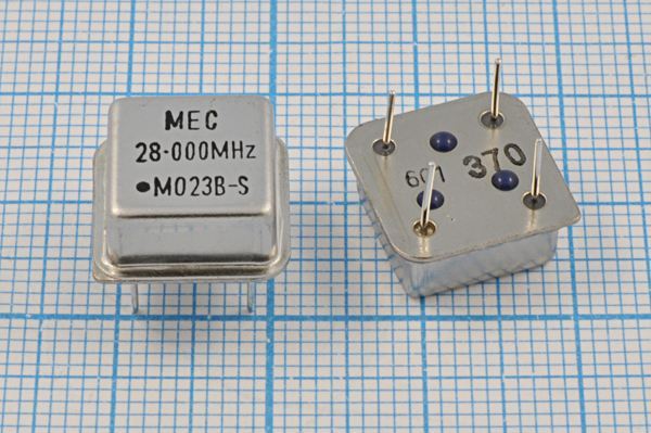 Кварцевый генератор 28 МГц - 28000 HALF T/CM 5В MO-23B-S MEC