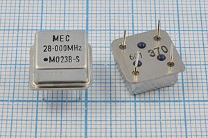 Кварцевый генератор 28 МГц - 28000 HALF T/CM 5В MO-23B-S MEC