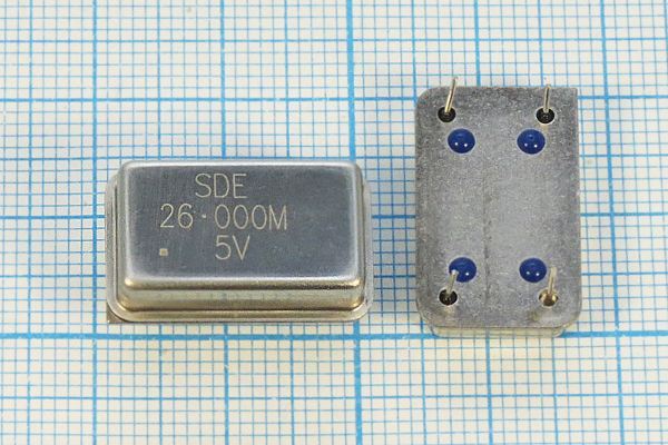 Кварцевый генератор 26 МГц - 26000 FULL T/CM 5В OSC14 SDE