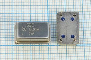 Кварцевый генератор 26 МГц - 26000 FULL T/CM 5В OSC14 SDE Кварцевый генератор 26 МГц - 26000 FULL T/CM 5В OSC14 SDE