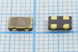 Кварцевый генератор 24 МГц - 24000 SMD05032C4 T/CM 3,3В SOC5 SDE Кварцевый генератор 24 МГц - 24000 SMD05032C4 T/CM 3,3В SOC5 SDE
