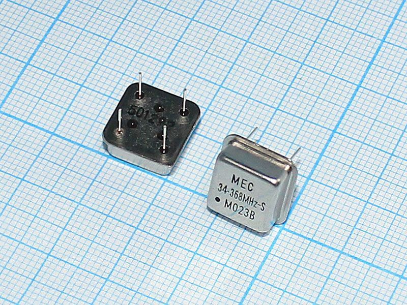 Кварцевый генератор 34,368 МГц - 34368 HALF T/CM 5В MO-23B MEC