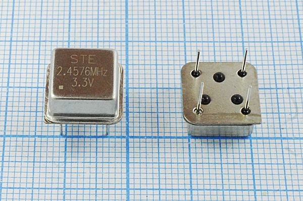 Кварцевый генератор 2,4576 МГц - 2457,6 HALF T/CM 3,3В STE