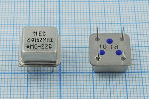 Кварцевый генератор 4,9152 МГц - 4915,2 HALF T/CM 5В MO-22C MEC Кварцевый генератор 4,9152 МГц - 4915,2 HALF T/CM 5В MO-22C MEC