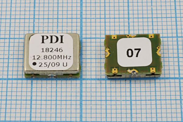 Кварцевый генератор 12,8 МГц - 12800 VCTCXO SMD11496C4 SIN 5В TV3612800XWNDXX