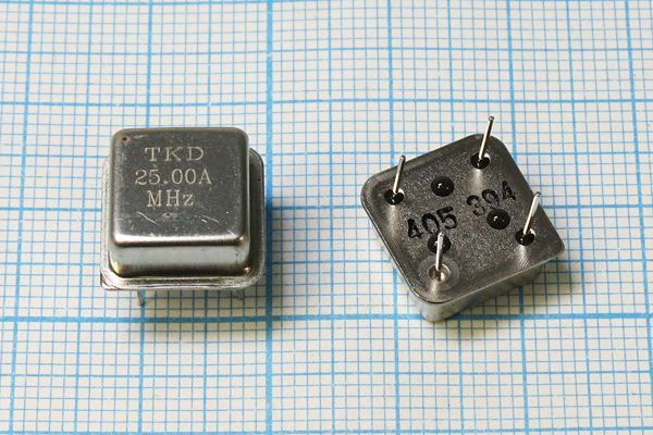 Кварцевый генератор 25 МГц - 25000 HALF CM 5В TKD