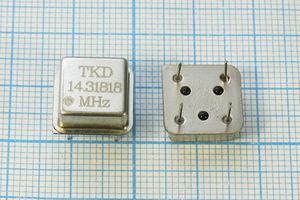 Кварцевый генератор 14,31818 МГц - 14318,18 HALF T/CM 3,3В TKD