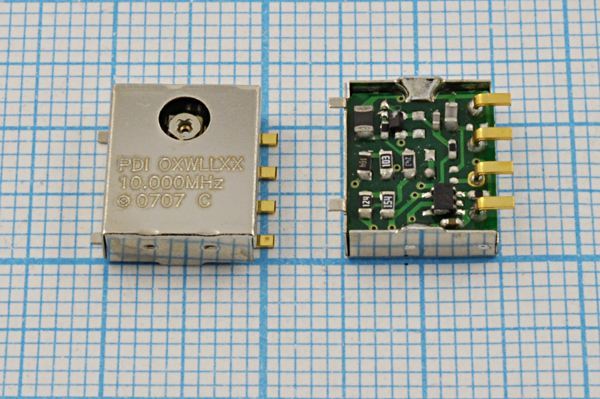 Кварцевый генератор 10 МГц - 10000 TCXO SMD126114M6 SIN 5В TC3210000XWLLXX