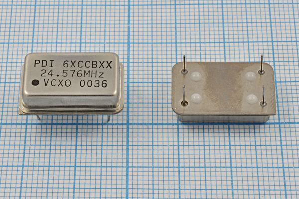 Кварцевый генератор 24,576 МГц - 24576 VCXO FULL T/CM 3,3В VC2H24576XCCBXX PDI