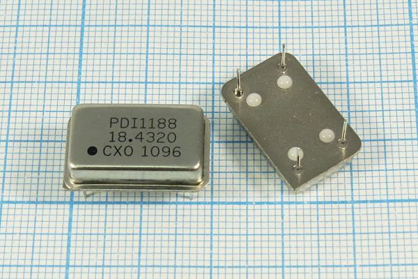 Кварцевый генератор 18,432 МГц - 18432 FULL T/CM 5В O14N18432XCCAXX PDI