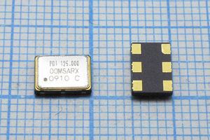 Кварцевый генератор 125 МГц - 125000 SMD07050C6 PECL 3,3В PE07C12500MSARX