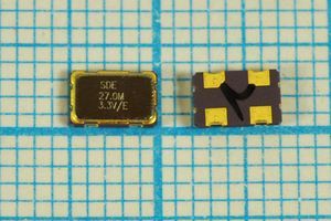 Кварцевый генератор 27 МГц - 27000 SMD05032C4 T/CM 3,3В SOC5 SDE Кварцевый генератор 27 МГц - 27000 SMD05032C4 T/CM 3,3В SOC5 SDE