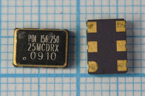Кварцевый генератор 156,25 МГц - 156250 SMD07050C6 PECL 3,3В PE07C15625MCDRX