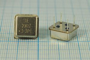 Кварцевый генератор 20 КГц - HALF T/CM 3,3В OSCH SDE Кварцевый генератор 20 КГц - HALF T/CM 3,3В OSCH SDE