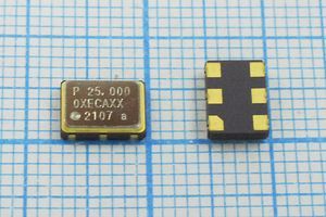Кварцевый генератор 25 МГц - 25000 SMD07050C6 PECL 3,3В PE0725000XECAXX