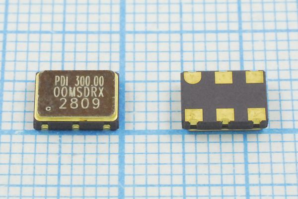 Кварцевый генератор 300 МГц - 300000 SMD07050C6 PECL 3,3В PE07C30000MSDRX