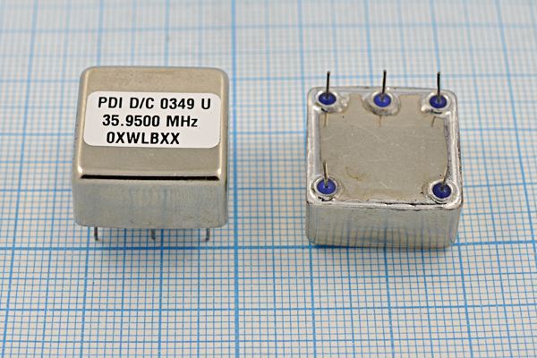 Кварцевый генератор 35,95 МГц - 35950 VCTCXO 20x20x10 SIN 15В TC2335950XWLBXX