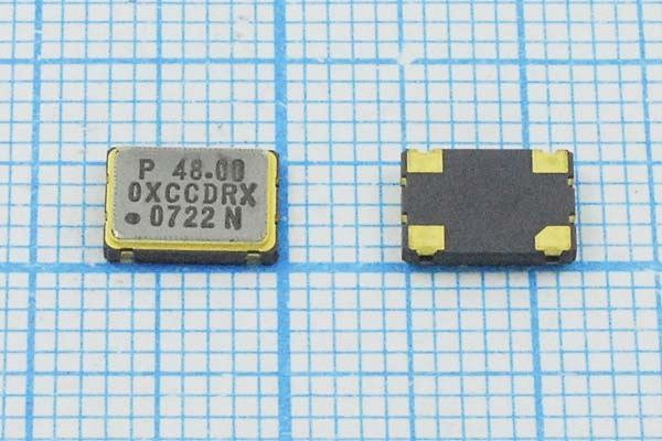 Кварцевый генератор 48 МГц - 48000 SMD07050C4 T/CM 3,3В OC7E48000XCCDRX
