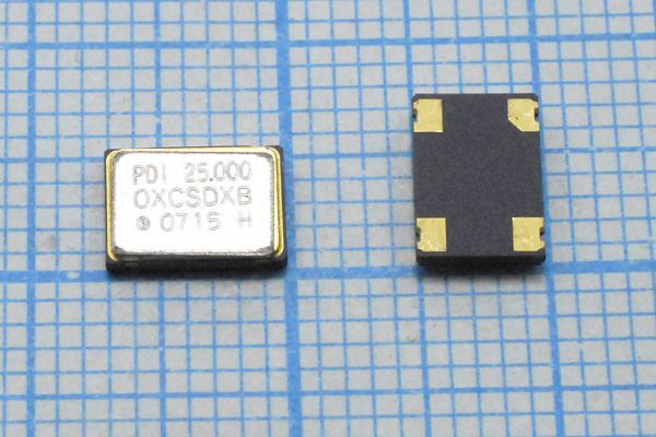 Кварцевый генератор 25 МГц - 25000 SMD07050C4 T/CM 3,3В OC7E25000XCSDXB