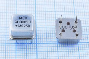 Кварцевый генератор 24 МГц - 24000 HALF T/CM 3,3В MO-25B MEC Кварцевый генератор 24 МГц - 24000 HALF T/CM 3,3В MO-25B MEC