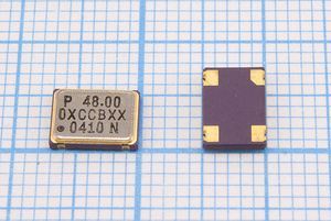 Кварцевый генератор 48 МГц - 48000 SMD07050C4 T/CM 2,5В OC7E48000XCCBXX Кварцевый генератор 48 МГц - 48000 SMD07050C4 T/CM 2,5В OC7E48000XCCBXX