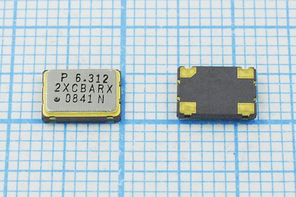 Кварцевый генератор 6,312 МГц - 6312 SMD07050C4 T/CM 3,3В OC7E06312XCBARX PDI