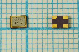 Кварцевый генератор 36,864 МГц - 36864 SMD03225C4 T/CM 3,3В SOC3 SDE Кварцевый генератор 36,864 МГц - 36864 SMD03225C4 T/CM 3,3В SOC3 SDE
