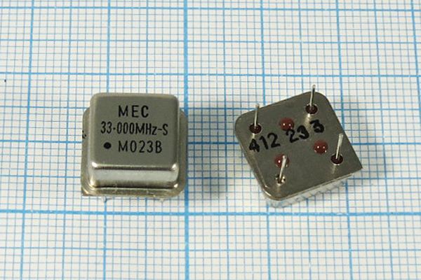 Кварцевый генератор 33 МГц - 33000 HALF T/CM 5В MO-23B-S MEC