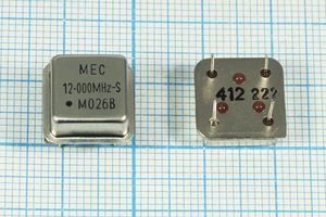 Кварцевый генератор 12 МГц - 12000 HALF T/CM 3,3В MO-26B-S MEC Кварцевый генератор 12 МГц - 12000 HALF T/CM 3,3В MO-26B-S MEC