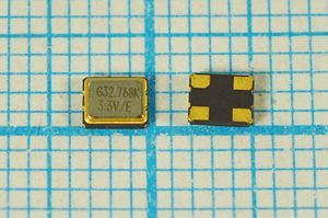 Кварцевый генератор 32,768 КГц - SMD03225C4 T/CM 3,3В SMD3225