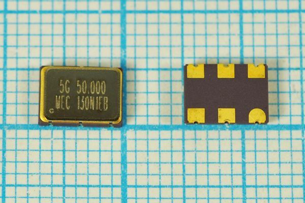 Кварцевый генератор 50 МГц - 50000 VCXO SMD07050C6 T/CM 5В 5G576G-130N MEC
