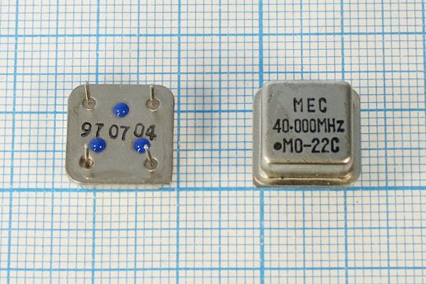 Кварцевый генератор 40 МГц - 40000 HALF T/CM 5В MO-22C MEC
