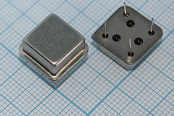 Кварцевый генератор 16,384 МГц - 16384 HALF T/CM 3,3В HO-26C HIB