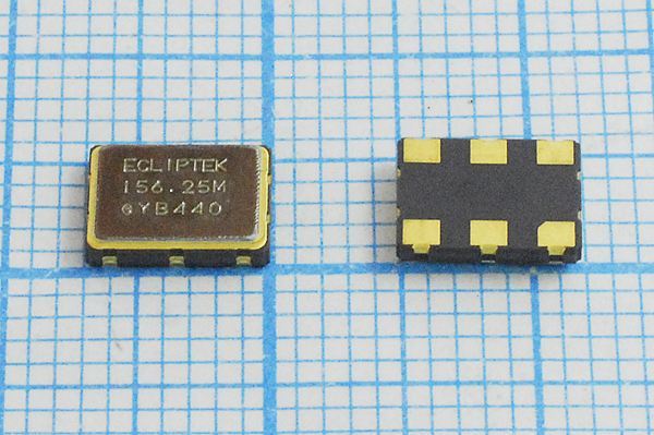 Кварцевый генератор 156,25 МГц - 156250 SMD07050C6 PECL 2,5В SPO-10250BDSR