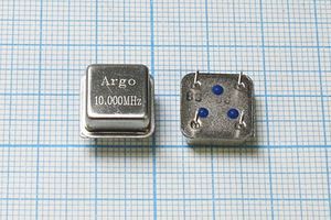 Кварцевый генератор 10 МГц - 10000 HALF T/CM 5В OSC8 Argo