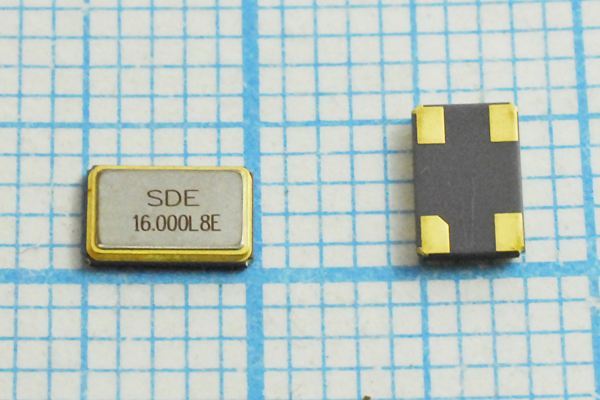Кварцевый резонатор 16 МГц - 16000 SMD05032C4 8 20 50/-40~85C SMD0503(4P) 1