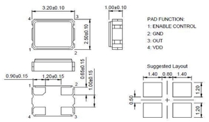 Кварцевый генератор 12.288 M - 12288 EAS3225XO EASCERA