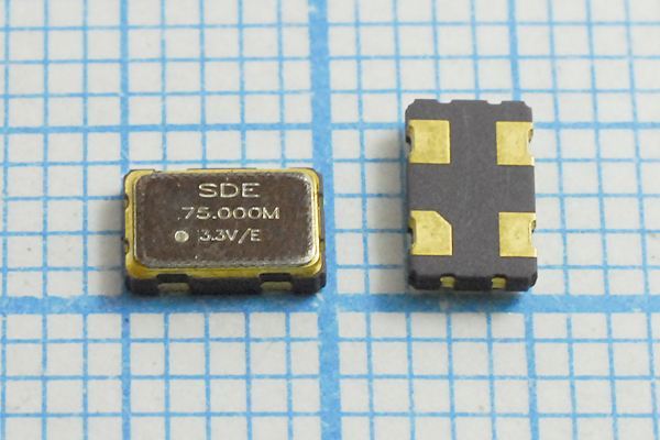 Кварцевый генератор 75 МГц - 75000 SMD05032C4 T/CM 3,3В SOC5